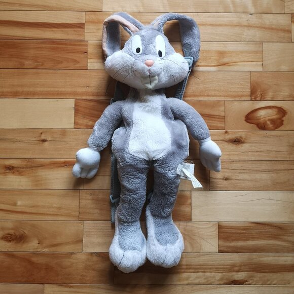 Vintage 90s Looney Tunes Bugs Bunny Backpack 23 inch - Picture 1 of 2